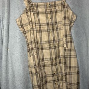 plaid mini dress